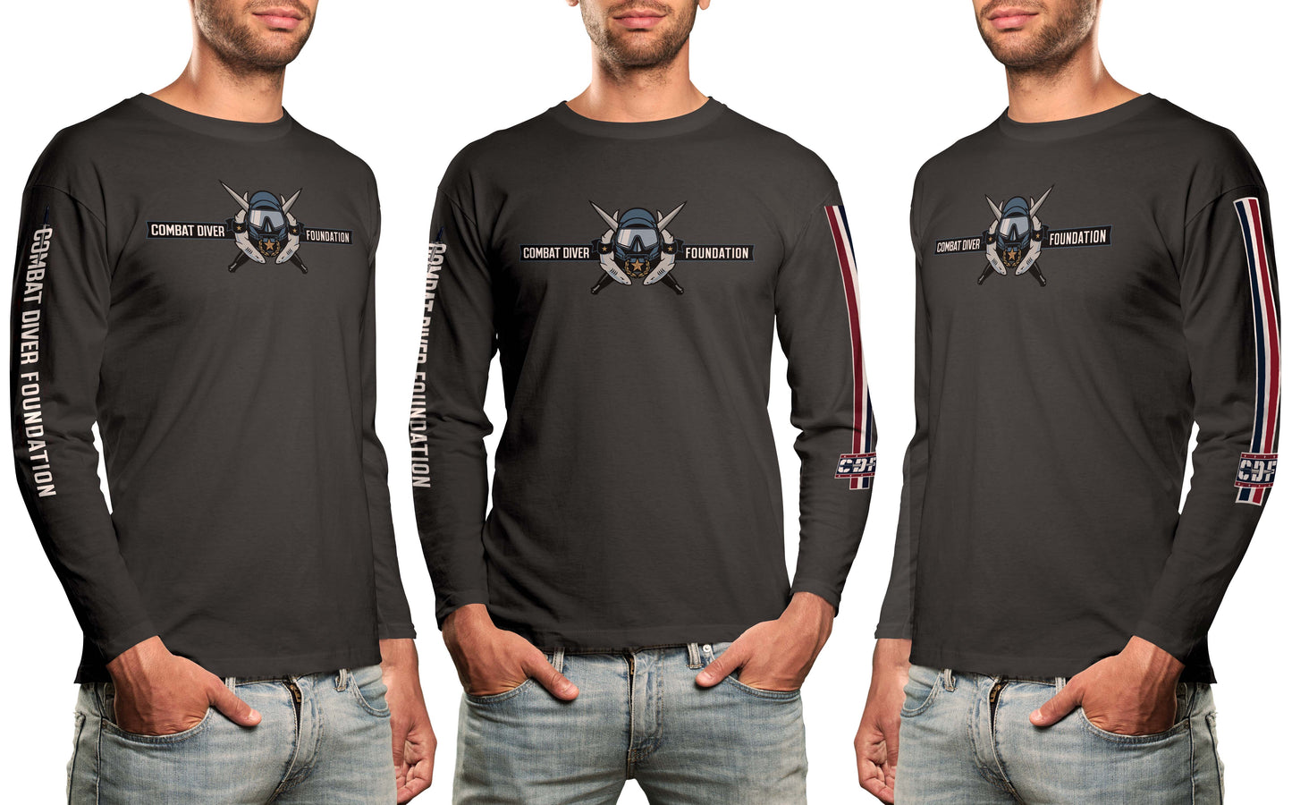 CDF Long Sleeve Logo Shirt (Triblend)