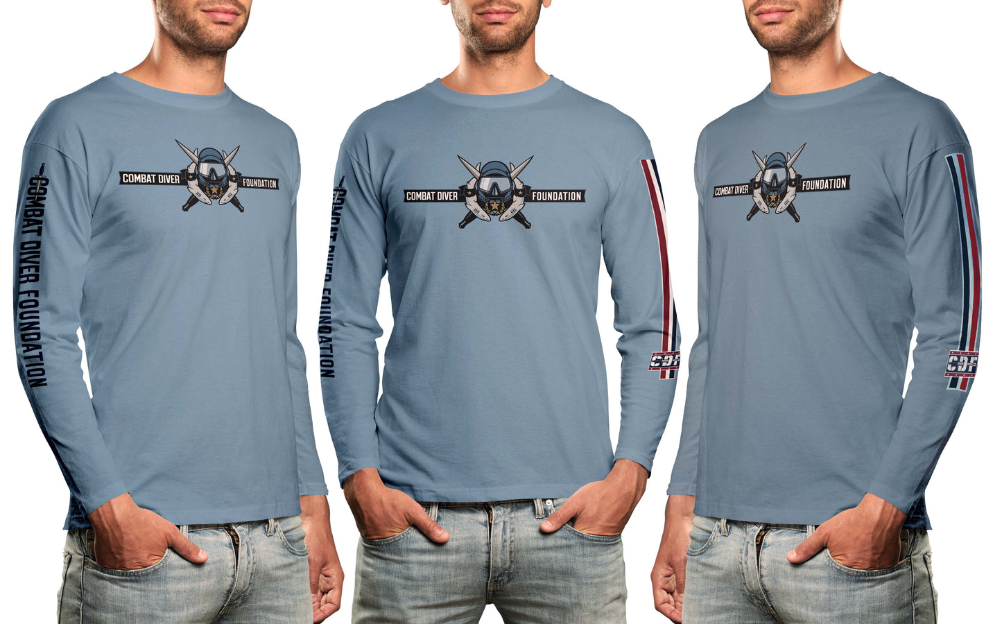 CDF Long Sleeve Logo Shirt (Triblend)