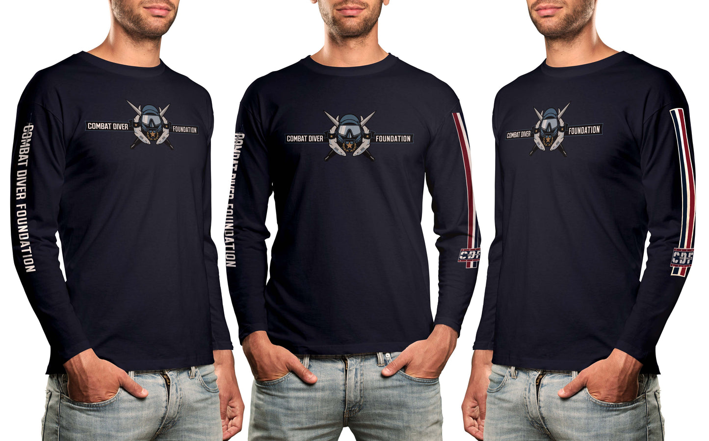 CDF Long Sleeve Logo Shirt (Triblend)