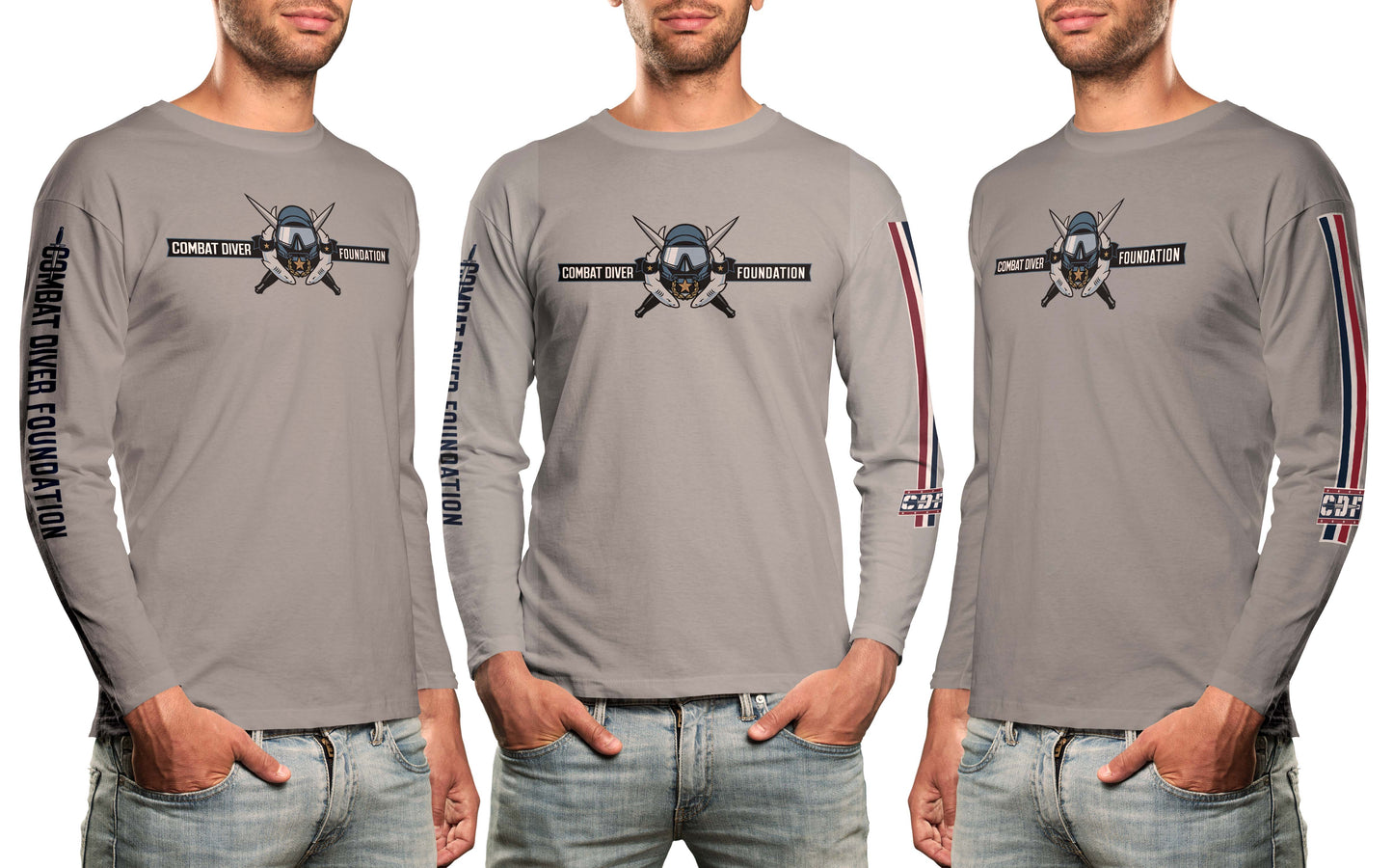 CDF Long Sleeve Logo Shirt (Triblend)